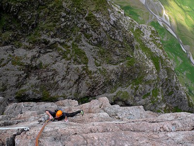 The First Ascent of Bunjee, E4 on Aonach Dubh, Glencoe  © Big Stone Country / Contributing Photographers