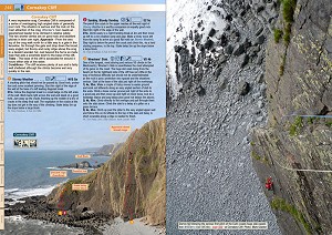 West Country Climbs Rockfax Guidebook - example page 2  © Rockfax