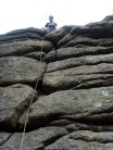First severe trad lead @ Hound Tor, Liar's Dice