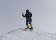 Dunc on very cold summit, Denali, 20,320 ft / 6194m