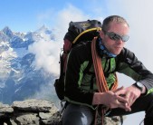 On the Hornli Ridge of the Matterhorn