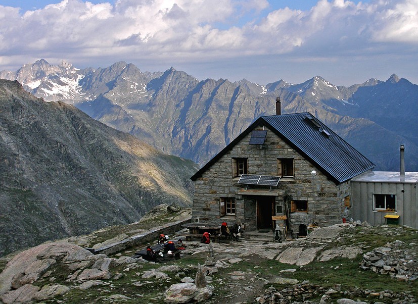 Bordier hut, looking north to the Oberland.  © streapadair