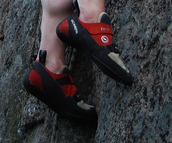 A close up view of the Scarpa Force  © Toby Archer