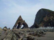 Blackchurch Rock at low tide