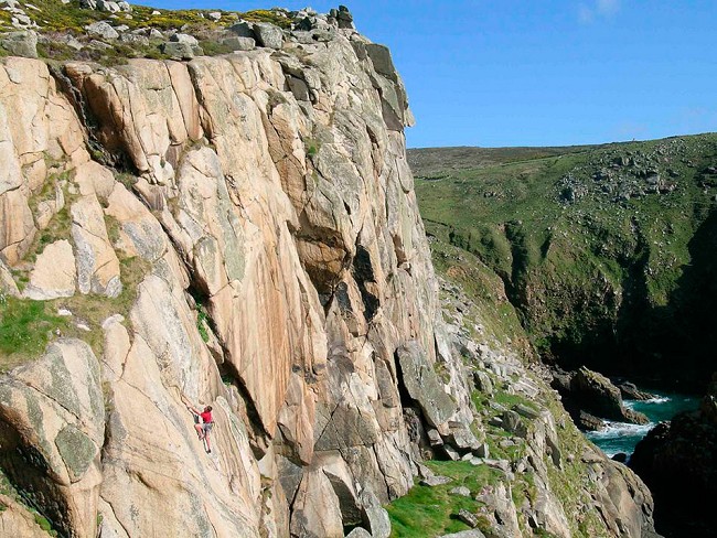 Classic traditional climbing in Cornwall at Bosigran. But will it stay that way? © Mark Glaister  © Mark Glaister