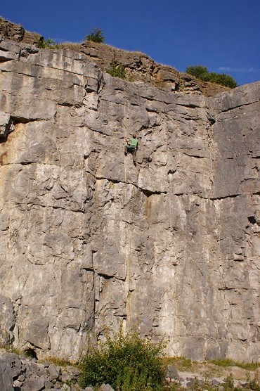 Climbing in the Bandit at Horseshoe Quarry  © paul lewis