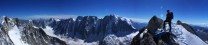View from the summit of Aiguille du Chardonnet