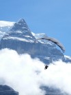 Paragliding over the Lauterbrunnen valley.