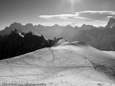 Taken from foot of vallee blanche arete around 07.30 with great light conditions.  © terrym