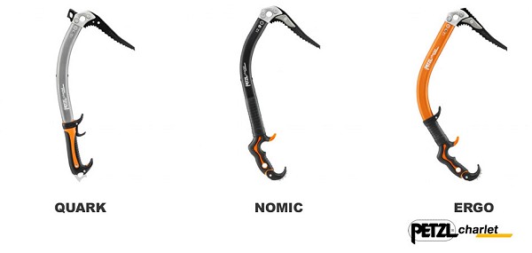 The new line of Petzl Charlet ice axes  © Petzl Charlet