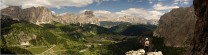 Val Badia panorama from VF Tridentina