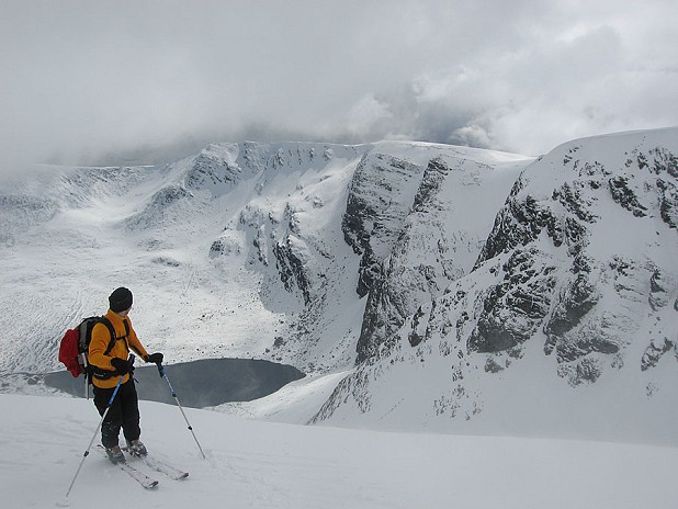 Looking into the coire from Stob Poite Coire Ardair  © Viv Scott