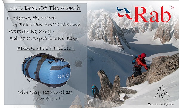 UKC November Deal Of The Month - Free Rab 80L Expedition Kit Bag!!! #1