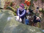 Mike disappointed by the top out holds of the brilliant G Thang, Gardoms South Boulders