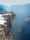 Matthew Forshaw near the Summit of Half Dome after climbing Snake Dike