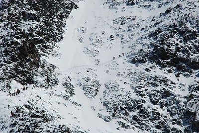 Infamous Grand Culoir, Mt Blanc  © calofil