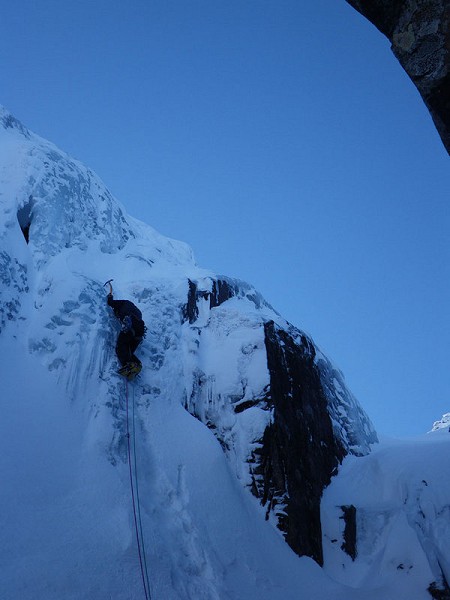 Low level ice on Ben Nevis on the Gulch  © Alan Kimber
