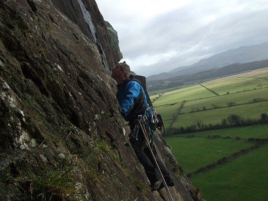 Frank at the start of pitch 2   © Frank Blakeley