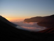 A perfect end to a wander up Scafell Pike.