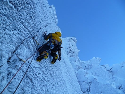 High on the second pitch of omerta  © Greg Boswell