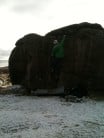 on a nice easy crack at Bonehill Rocks, Dartmoor.