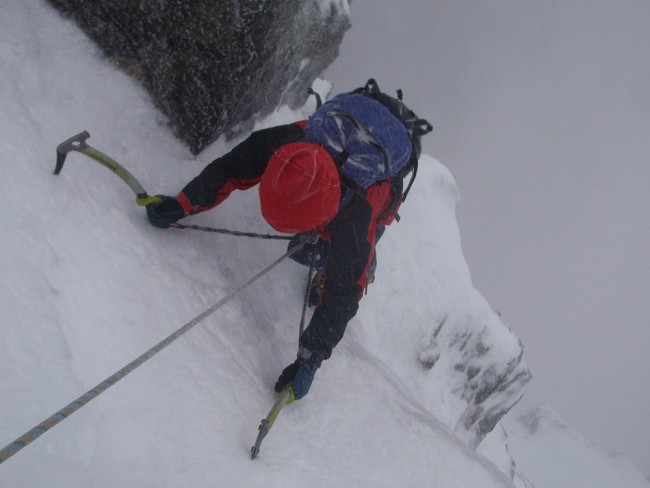 Good neve on Number 3 Gully Buttress, Ben Nevis  © Mike Pescod