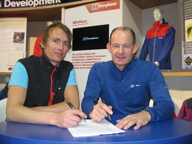 Leo Houlding signs extended five year sponsorship deal with Berghaus #1  © Berghaus