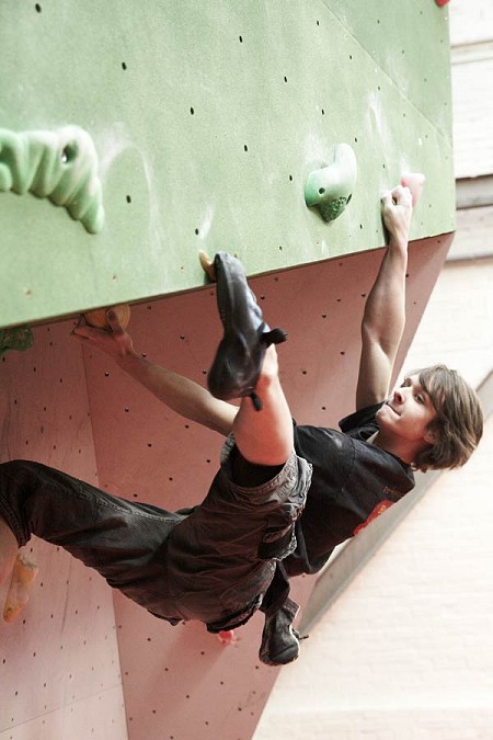 SIBL at Reading - Jonny White on problem 17 for the Junior Boys  © Nick Pope/SIBL