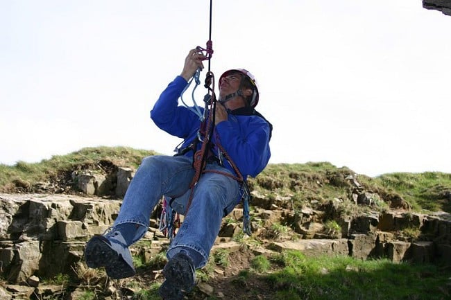 Self Rescue for Climbers - Passing the Knot on an Abseil  © Steve Long