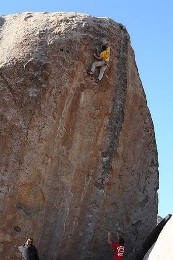 Alex Honnold on the 2nd ascent of Ambrosia  © Honnold coll.