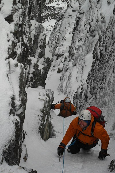 In the South Buttress Gully on Blaven  © Mike Lates