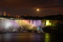 Niagara Falls in Summer at Night