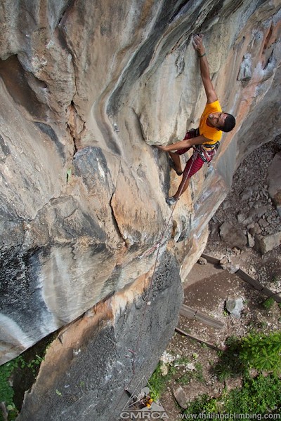 Climbing Bamboo Finders at Crazy Horse Buttress   © TC Changed