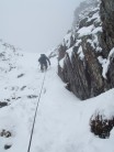3rd or fourth length of rope on Ledge Route