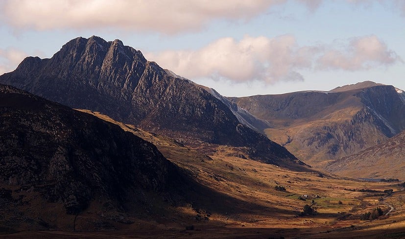 Tryfan and the Ogwen Valley from Crimpiau  © Nicholas Livesey