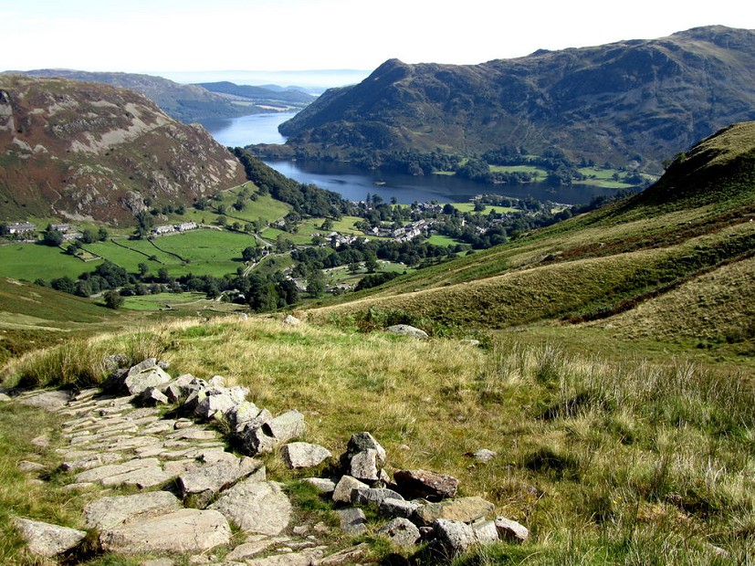 Looking down into Glenridding from the Helvellyn path  © msimpson73