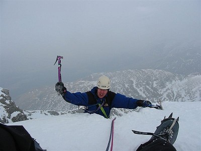 Ade topping-out at Aonach Mor  © wemorgan