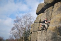 Me on Right-Hand Crack, should have been wary of the VDiff grade given in the 1989 guide!