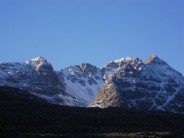 Looking towards the Rockies - oops! I meant the back of Liathach from the walk in to Beinn Eighe