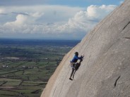Jonny Hill, Climbing LA Raider on Hen Mountain, Photographer Ryan Campbell