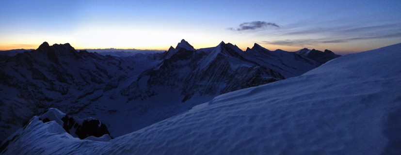 The Panorama from the summit of the Eiger  © Rob Greenwood