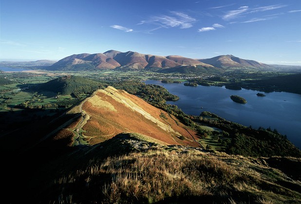 Skiddaw from Catbells, autumn colours  © Ice Nine
