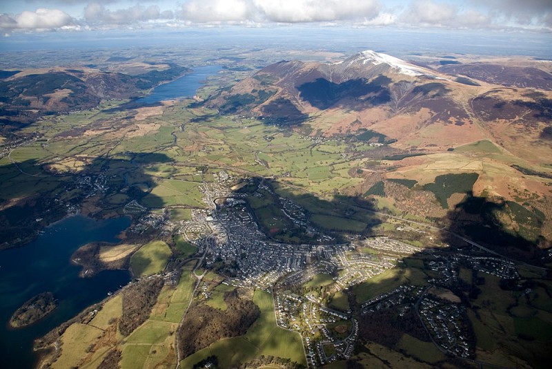 Keswick from 4500ft, taken from a paraglider  © Ice Nine