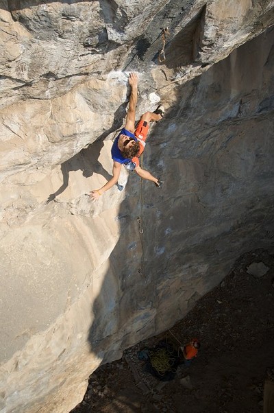 Jonathan Siegrist making A Wild Ride... (8a+) look way too easy  © CMRCA