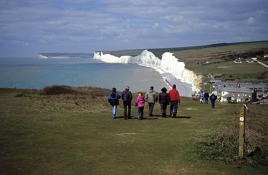 Birling Gap, with the Seven Sisters ahead  © Cicerone & Kev Reynolds