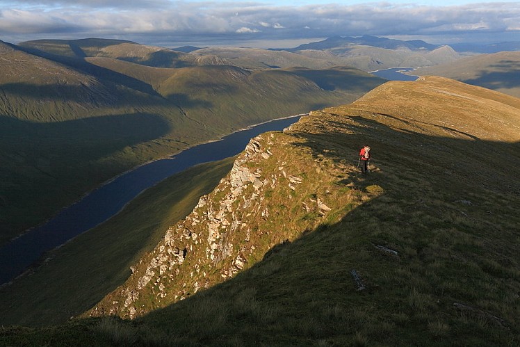Chaorachain (left), Lunndaidh and Loch Monar from Lurg Mhor © Dan Bailey  © Dan Bailey