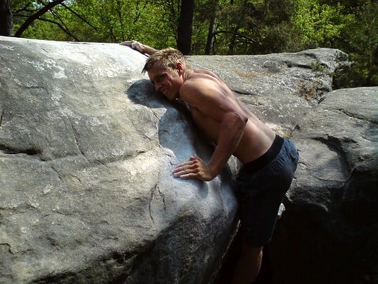 Topping out on Graviton Font 7A  © PeterJuggler