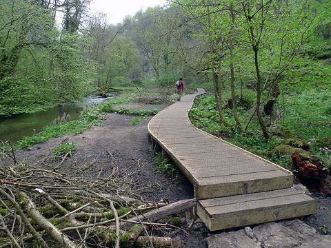 The new boardwalk in Chee Dale  © Mick Ryan/UKC and UKH News