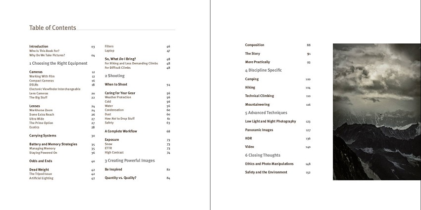 Table of Contents of Remote Exposure  © Alexandre Buisse