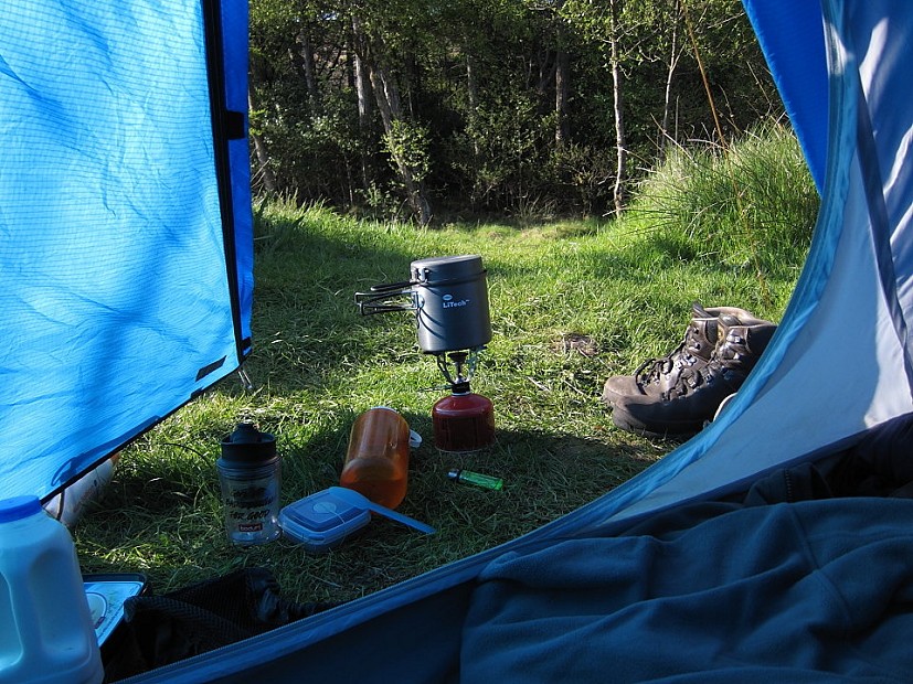 Camping with a Primus LiTech Trek Kettle  © Dan Bailey
